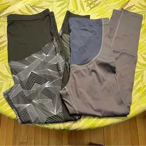 Lot of 2 pairs maternity leggings Danskin and Hoefish